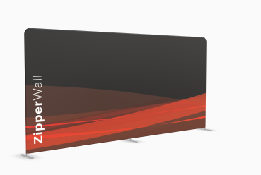 Zipper Wall gerade 500 x 230 cm inkl. Sublimationsdruck